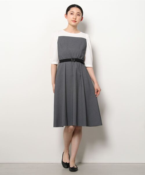 ポリエステ LAISSE PASSE - LAISSE PASSE ミニチェックヨーク切替 ...