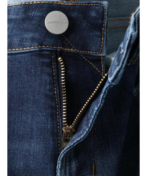 AMERICAN HOLIC(アメリカンホリック)の「スキニーフィットダメージデニム(デニムパンツ・レディース・インディゴブルー・LL/XS/M/S/L)」の3枚目の写真