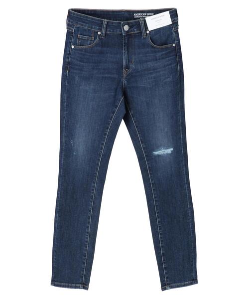 AMERICAN HOLIC(アメリカンホリック)の「スキニーフィットダメージデニム(デニムパンツ・レディース・インディゴブルー・LL/XS/M/S/L)」の8枚目の写真