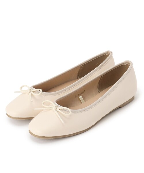 SHOO・LA・RUE（シューラルー）の「◆リボンスクエアバレエシューズ（その他シューズ・レディース・ブラック/シルバー/ナチュラル・35/45）」の2枚目の写真