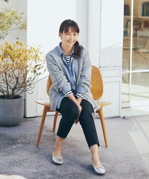 SHOO・LA・RUE（シューラルー）の「◆リボンスクエアバレエシューズ（その他シューズ・レディース・ブラック/シルバー/ナチュラル・35/45）」の20枚目の写真