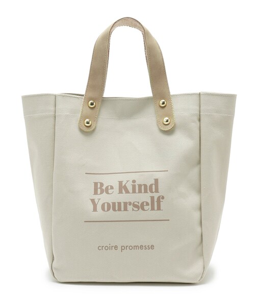 SHOO・LA・RUE(シューラルー)の「◆キャンバスロゴトート(トートバッグ・レディース・ブラウン系その他/ベビーピンク/ライトベージュ/ライトグリーン系・00)」の2枚目の写真