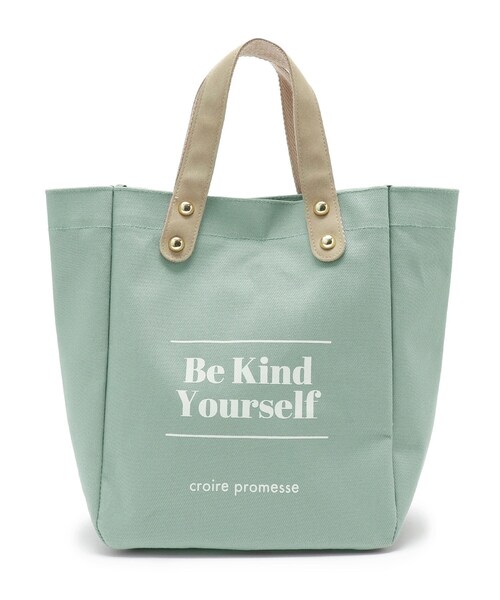 SHOO・LA・RUE(シューラルー)の「◆キャンバスロゴトート(トートバッグ・レディース・ブラウン系その他/ベビーピンク/ライトベージュ/ライトグリーン系・00)」の11枚目の写真