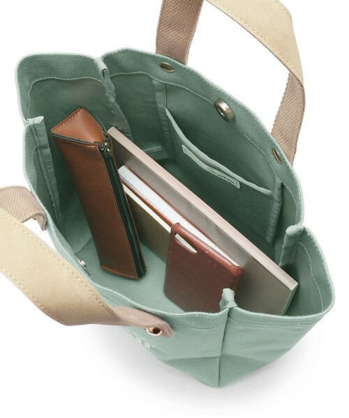 SHOO・LA・RUE(シューラルー)の「◆キャンバスロゴトート(トートバッグ・レディース・ブラウン系その他/ベビーピンク/ライトベージュ/ライトグリーン系・00)」の9枚目の写真