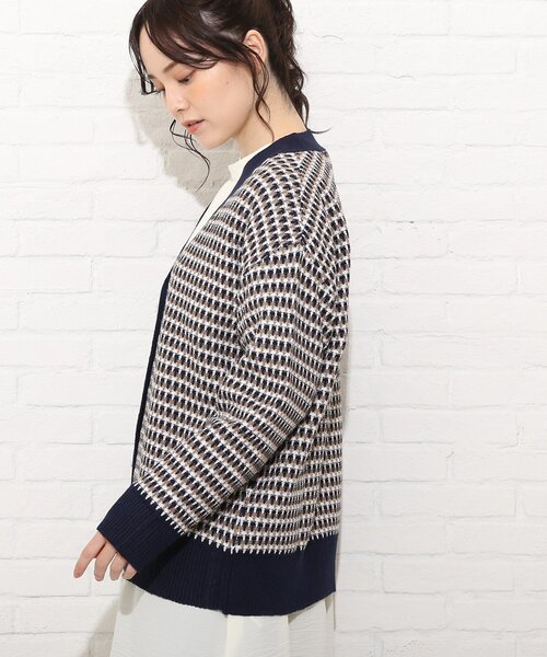 Cutie Blonde(キューティーブロンド)の「◆【S-L】ニットカーディガン(カーディガン/ボレロ・レディース・ネイビー/マスタード/ダークオレンジ・01/02/03)」の7枚目の写真