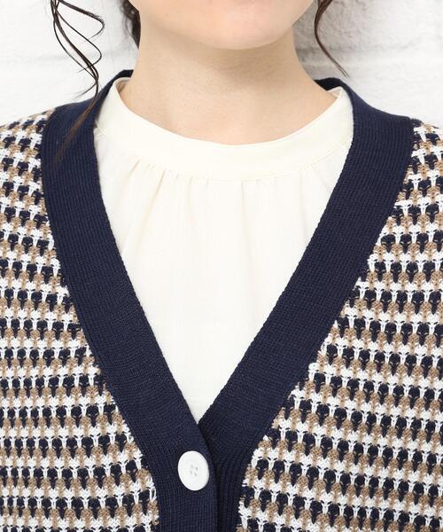 Cutie Blonde(キューティーブロンド)の「◆【S-L】ニットカーディガン(カーディガン/ボレロ・レディース・ネイビー/マスタード/ダークオレンジ・01/02/03)」の11枚目の写真