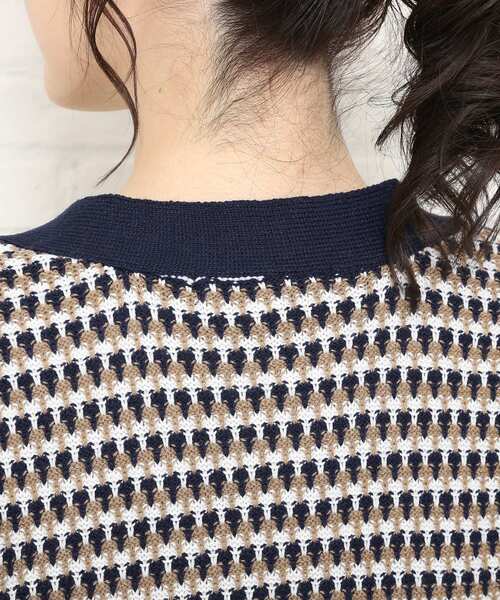 Cutie Blonde(キューティーブロンド)の「◆【S-L】ニットカーディガン(カーディガン/ボレロ・レディース・ネイビー/マスタード/ダークオレンジ・01/02/03)」の4枚目の写真