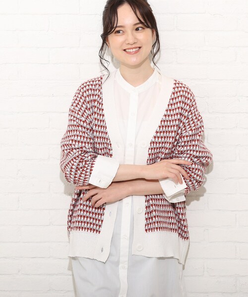 Cutie Blonde(キューティーブロンド)の「◆【S-L】ニットカーディガン(カーディガン/ボレロ・レディース・ネイビー/マスタード/ダークオレンジ・01/02/03)」の16枚目の写真