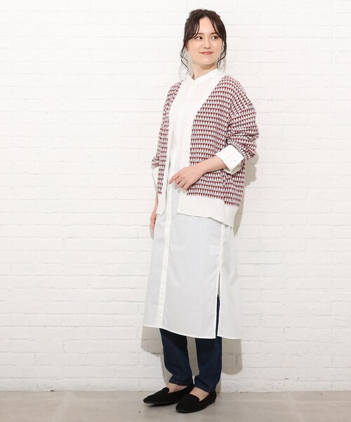 Cutie Blonde(キューティーブロンド)の「◆【S-L】ニットカーディガン(カーディガン/ボレロ・レディース・ネイビー/マスタード/ダークオレンジ・01/02/03)」の13枚目の写真