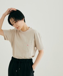 【DANTON(ダントン)】ポケット付きクルーネックTシャツ(無地)