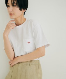 【DANTON(ダントン)】ポケット付きクルーネックTシャツ(無地)
