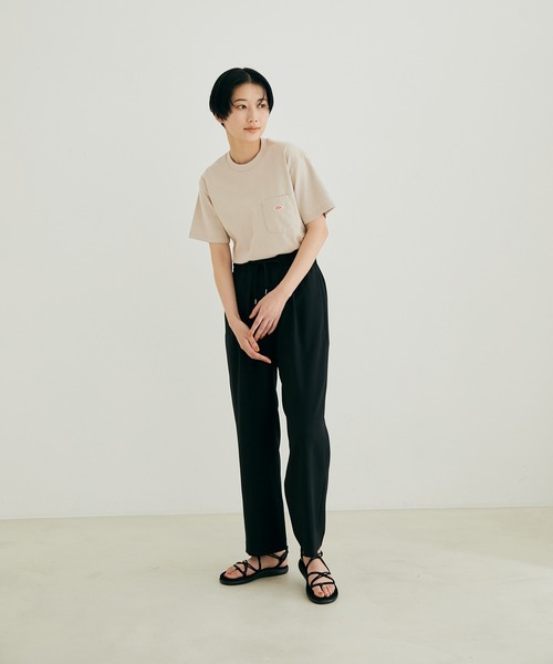 DANTON（ダントン）の「【DANTON(ダントン)】ポケット付きクルーネックTシャツ（無地）（Tシャツ/カットソー・レディース・ホワイト/サックスブルー/ベージュ系その他/イエロー系その他・36）」の10枚目の写真