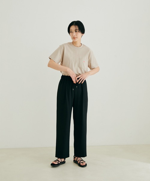 DANTON（ダントン）の「【DANTON(ダントン)】ポケット付きクルーネックTシャツ（無地）（Tシャツ/カットソー・レディース・ホワイト/サックスブルー/ベージュ系その他/イエロー系その他・36）」の13枚目の写真
