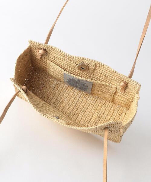 Lepidos（レピドス）の「＜MADE IN MADA＞MIALY ラフィア ショルダーバッグ（かごバッグ・レディース・ナチュラル・FREE）」の4枚目の写真