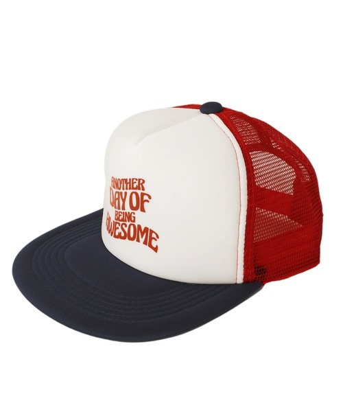 GLAZOS（グラソス）の「ロゴプリント配色メッシュキャップ（キャップ・キッズ・ネイビー/レッド/イエロー・フリー）」の3枚目の写真