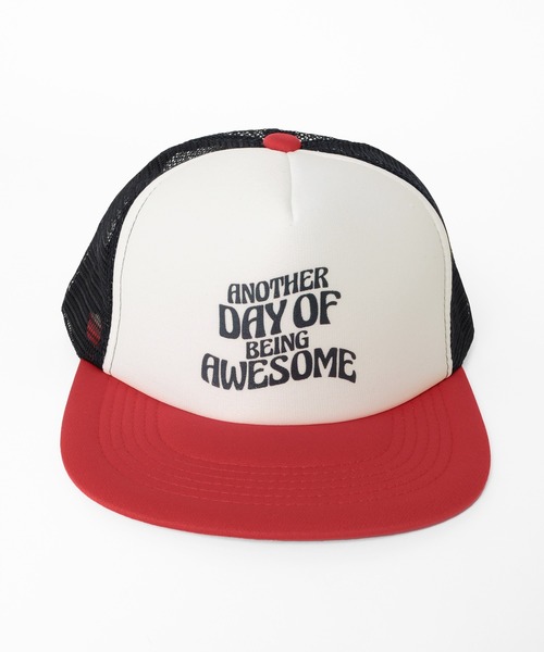 GLAZOS（グラソス）の「ロゴプリント配色メッシュキャップ（キャップ・キッズ・ネイビー/レッド/イエロー・フリー）」の8枚目の写真