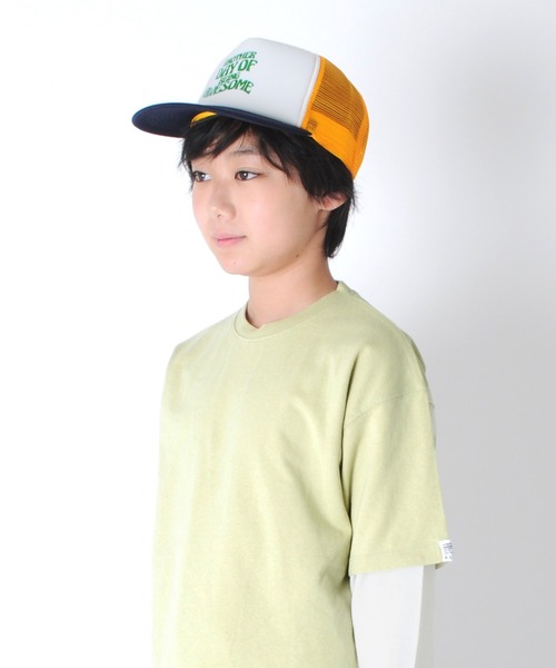 GLAZOS（グラソス）の「ロゴプリント配色メッシュキャップ（キャップ・キッズ・ネイビー/レッド/イエロー・フリー）」の6枚目の写真