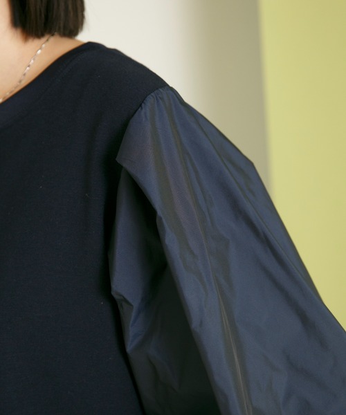 Eimee Law(エイミーロウ)の「バルーンスリーブ2WAY TOPS&カーデ(Tシャツ/カットソー・レディース・ネイビー/ブラック/アイボリー・38)」の11枚目の写真