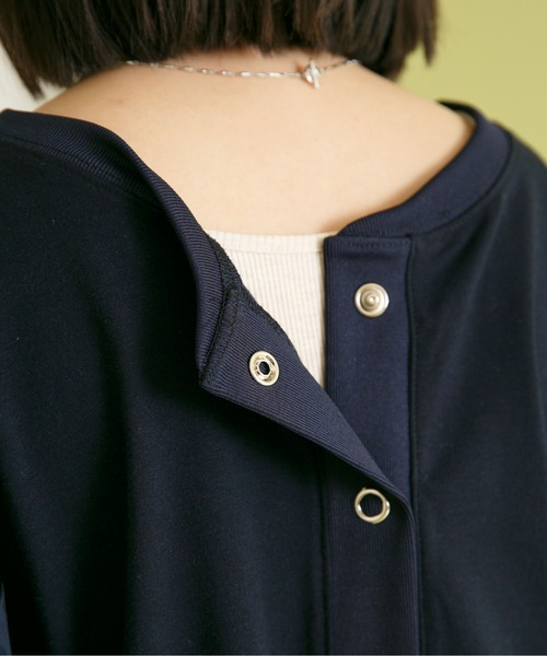 Eimee Law(エイミーロウ)の「バルーンスリーブ2WAY TOPS&カーデ(Tシャツ/カットソー・レディース・ネイビー/ブラック/アイボリー・38)」の14枚目の写真