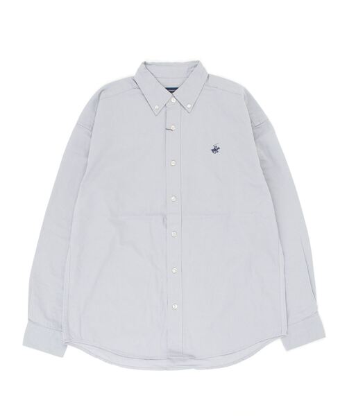 BEVERLY HILLS POLO CLUB（ビバリーヒルズポロクラブ）の「【BEVERLY HILLS POLO CLUB】ボタンダウンコットンシャツ 長袖 ロングスリーブ 3878-6020（シャツ/ブラウス・メンズ・ホワイト/ベージュ/サックスブルー系/ネイビー/ブラック/ネイビー系2/イエロー系その他2/ライトグリーン/ベージュ系その他2/サックスブルー系2/イエロー/インディゴブルー/ダークインディゴブルー/サックスブルー系3/ブルー/カーキ/ブルー系その他2・LL/M/L）」の14枚目の写真