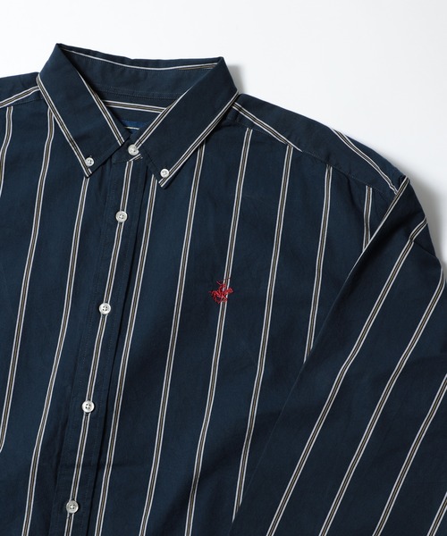 BEVERLY HILLS POLO CLUB（ビバリーヒルズポロクラブ）の「【BEVERLY HILLS POLO CLUB】ボタンダウンコットンシャツ 長袖 ロングスリーブ 3878-6020（シャツ/ブラウス・メンズ・ホワイト/ベージュ/サックスブルー系/ネイビー/ブラック/ネイビー系2/イエロー系その他2/ライトグリーン/ベージュ系その他2/サックスブルー系2/イエロー/インディゴブルー/ダークインディゴブルー/サックスブルー系3/ブルー/カーキ/ブルー系その他2・LL/M/L）」の12枚目の写真