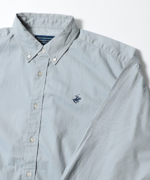 BEVERLY HILLS POLO CLUB（ビバリーヒルズポロクラブ）の「【BEVERLY HILLS POLO CLUB】ボタンダウンコットンシャツ 長袖 ロングスリーブ 3878-6020（シャツ/ブラウス・メンズ・ホワイト/ベージュ/サックスブルー系/ネイビー/ブラック/ネイビー系2/イエロー系その他2/ライトグリーン/ベージュ系その他2/サックスブルー系2/イエロー/インディゴブルー/ダークインディゴブルー/サックスブルー系3/ブルー/カーキ/ブルー系その他2・LL/M/L）」の13枚目の写真