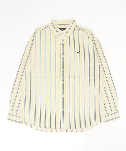 BEVERLY HILLS POLO CLUB（ビバリーヒルズポロクラブ）の「【BEVERLY HILLS POLO CLUB】ボタンダウンコットンシャツ 長袖 ロングスリーブ 3878-6020（シャツ/ブラウス・メンズ・ホワイト/ベージュ/サックスブルー系/ネイビー/ブラック/ネイビー系2/イエロー系その他2/ライトグリーン/ベージュ系その他2/サックスブルー系2/イエロー/インディゴブルー/ダークインディゴブルー/サックスブルー系3/ブルー/カーキ/ブルー系その他2・LL/M/L）」の16枚目の写真