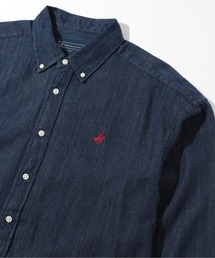 【BEVERLY HILLS POLO CLUB】ボタンダウンコットンシャツ 長袖 ロングスリーブ 3878-6020