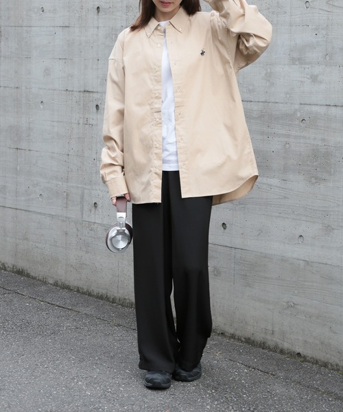 BEVERLY HILLS POLO CLUB（ビバリーヒルズポロクラブ）の「【BEVERLY HILLS POLO CLUB】ボタンダウンコットンシャツ 長袖 ロングスリーブ 3878-6020（シャツ/ブラウス・メンズ・ホワイト/ベージュ/サックスブルー系/ネイビー/ブラック/ネイビー系2/イエロー系その他2/ライトグリーン/ベージュ系その他2/サックスブルー系2/イエロー/インディゴブルー/ダークインディゴブルー/サックスブルー系3/ブルー/カーキ/ブルー系その他2・LL/M/L）」の18枚目の写真