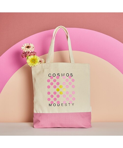 ANEVER（アンエバー）の「【BURNET】DOT FLOWER トート（トートバッグ・レディース・ホワイト/パープル/ネイビー/レッド/ピンク/イエロー/オレンジ/ブルー/グリーン/ブルー系その他/ピンク系その他/ローズ・F）」の9枚目の写真