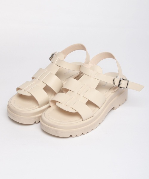 Andemiu（アンデミュウ）の「グルカサンダル263205（サンダル・レディース・ブラック/アイボリー・SMALL/LARGE/MEDIUM）」の3枚目の写真