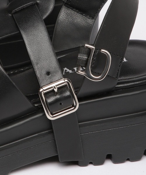 Andemiu（アンデミュウ）の「グルカサンダル263205（サンダル・レディース・ブラック/アイボリー・SMALL/LARGE/MEDIUM）」の4枚目の写真