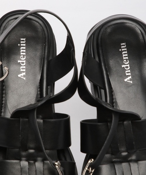 Andemiu（アンデミュウ）の「グルカサンダル263205（サンダル・レディース・ブラック/アイボリー・SMALL/LARGE/MEDIUM）」の17枚目の写真