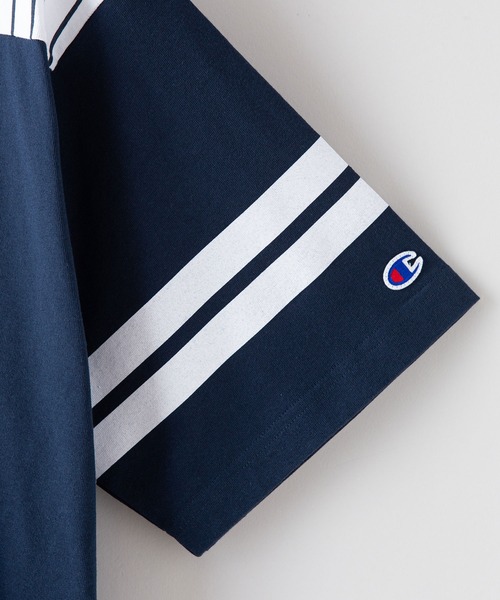 Champion（チャンピオン）の「【CHAMPION/チャンピオン】ラバープリントリラックスフィット　フットボールウェア風　ナンバー　Tシャツ（Tシャツ/カットソー・メンズ・ホワイト/ブラック/ネイビー・MEDIUM/LARGE/X-LARGE）」の12枚目の写真