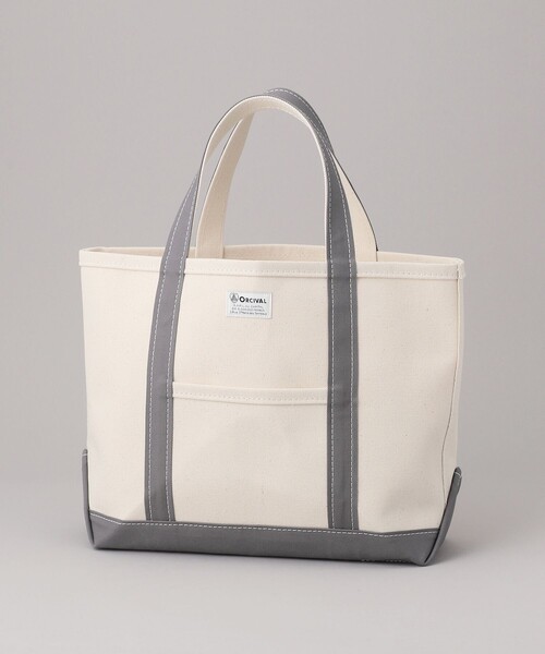 FREAK'S STORE(フリークスストア)の「【WEB限定】ORCIVAL/オーシバル キャンバストートBAG M(トートバッグ・レディース・ライトグレー/オフホワイト/グレー/ベージュ/キャメル/ネイビー・ONE SIZE)」の4枚目の写真