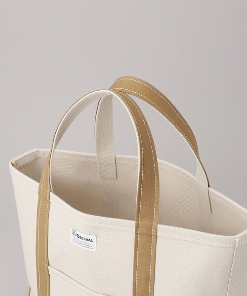 FREAK'S STORE(フリークスストア)の「【WEB限定】ORCIVAL/オーシバル キャンバストートBAG M(トートバッグ・レディース・ライトグレー/オフホワイト/グレー/ベージュ/キャメル/ネイビー・ONE SIZE)」の10枚目の写真