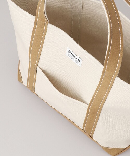 FREAK'S STORE(フリークスストア)の「【WEB限定】ORCIVAL/オーシバル キャンバストートBAG M(トートバッグ・レディース・ライトグレー/オフホワイト/グレー/ベージュ/キャメル/ネイビー・ONE SIZE)」の14枚目の写真