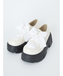 Ank Rouge | ビジューリボン厚底シューズ(その他シューズ)