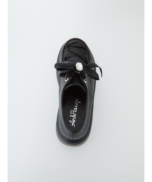 Ank Rouge(アンクルージュ)の「ビジューリボン厚底シューズ(その他シューズ・レディース・ブラック/オフホワイト・M/L)」の11枚目の写真