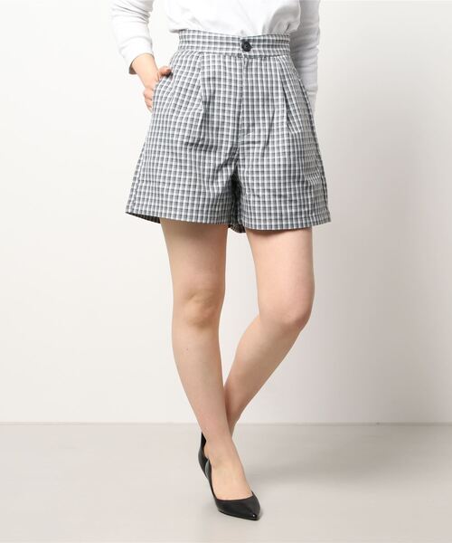 earth music&ecology（アースミュージックアンドエコロジー）の「チェックショートパンツ（その他パンツ・レディース・ブラック/ブラウン・S/M）」の5枚目の写真