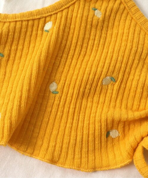 BREEZE(ブリーズ)の「総刺繍ビスチェ×Tシャツ2Pセット(Tシャツ/カットソー・キッズ・ライム/オレンジ・130/80/140/90/120/110/100)」の12枚目の写真