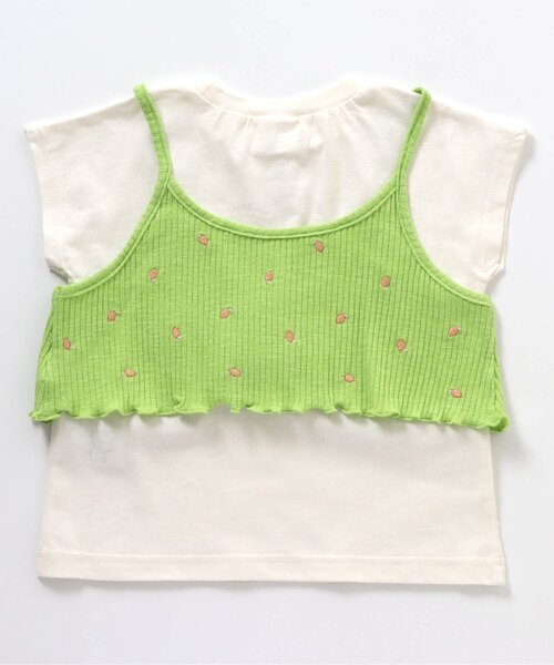 BREEZE(ブリーズ)の「総刺繍ビスチェ×Tシャツ2Pセット(Tシャツ/カットソー・キッズ・ライム/オレンジ・130/80/140/90/120/110/100)」の10枚目の写真