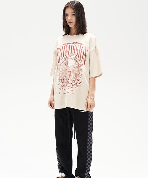 HARSH AND CRUEL(ハーシュアンドクルーエル)の「グラフィックプリント Tシャツ HC22SS31【Harsh and Cruel】(Tシャツ/カットソー・メンズ・ブラック/アイボリー/ホワイト/グレー・M/L/S/XL)」の12枚目の写真