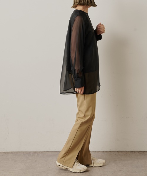 Omekashi（オメカシ）の「スリットスラックス（スラックス・レディース・ブラック/オフホワイト/ベージュ・38/36）」の20枚目の写真