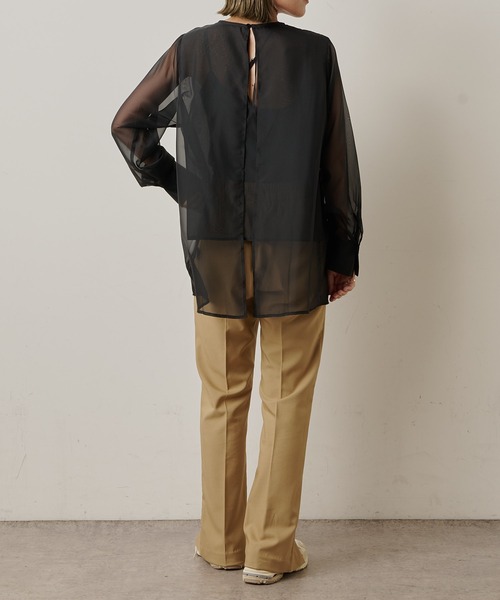 Omekashi（オメカシ）の「スリットスラックス（スラックス・レディース・ブラック/オフホワイト/ベージュ・38/36）」の19枚目の写真