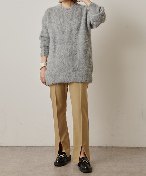 Omekashi（オメカシ）の「スリットスラックス（スラックス・レディース・ブラック/オフホワイト/ベージュ・38/36）」の13枚目の写真