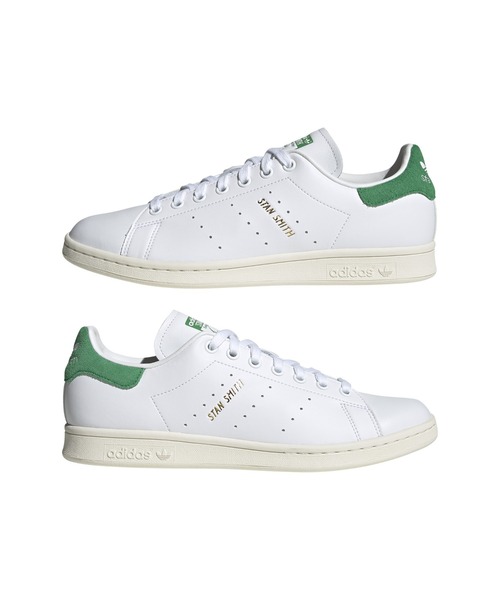 adidas（アディダス）の「[ adidas ] アディダススタンスミススニーカー　STANSMITH　GW1390（スニーカー・レディース・ホワイト×グリーン・23/24/25/24.5/23.5）」の7枚目の写真