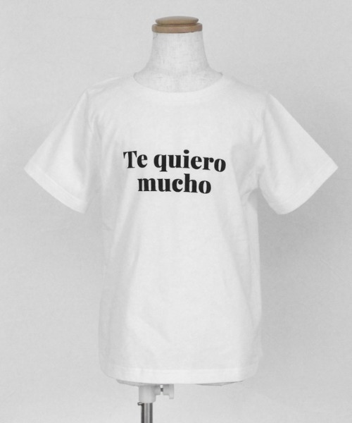 kidsコットンロゴTシャツ