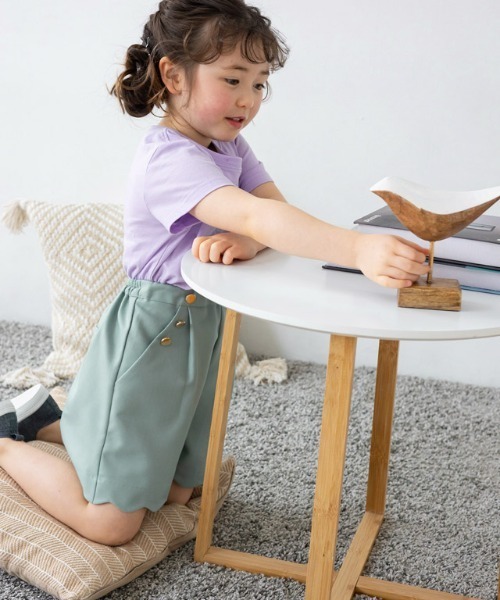 kidsコットンロゴTシャツ