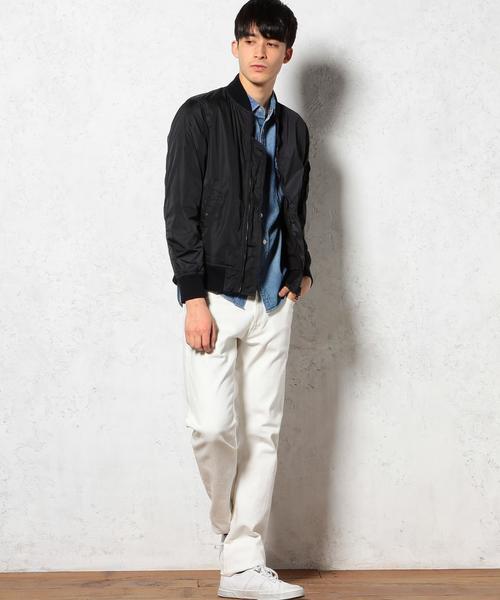 green label relaxing（グリーンレーベルリラクシング）の「LIMONTA MA-1/TYPE ブルゾン GLSS◆（ブルゾン・メンズ・オリーブ/ネイビー・MEDIUM/LARGE/SMALL）」の6枚目の写真